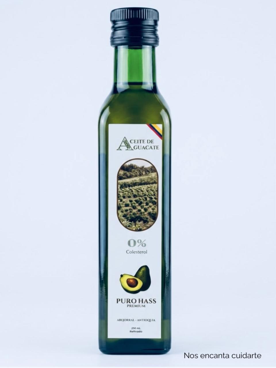 Aceite de aguacate refinado 250 ml para freír empanadas y buñuelos
